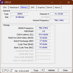 CPU-Z内存