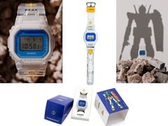 卡西欧以高达为主题的 DW-5600 采用透明设计，配以 RX-78-2 的灵感色彩和特别版包装。