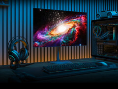 技嘉 MO27Q28G 采用第四代 WOLED 面板技术，SDR 峰值亮度提升超过 30%。(图片来源：技嘉）