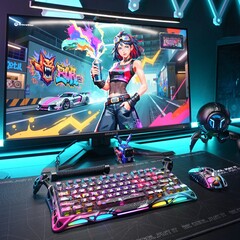 Gravastar Mercury V75 Pro 霓虹涂鸦版采用全铝合金镂空框架（图片来源：Gravastar）