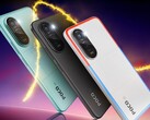 Poco M7 Plus 水蓝色、碳黑色和铬银色。(图片来源：Poco）
