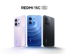 红米 15C 5G 有午夜蓝、黄昏紫和午夜黑三种配色（图片来源：Redmi）