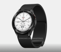 Galaxy Watch6 Classic的泄露效果图。(来源：Steve Hemmerstoffer和MySmartPrice)