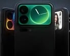 小米 17 Pro 和 Pro Max 的后置显示屏设计。