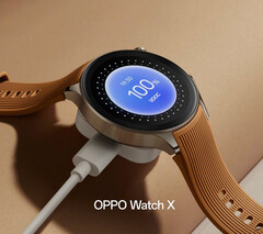 Oppo Watch X 采用不锈钢表壳，直径 47 毫米。(图片来源：Oppo）