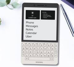 Minimal Phone 让人想起黑莓智能手机，但它使用的是 E Ink。(图片：Minimal）