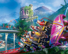 Planet Coaster》将以免费游戏的形式推出，直至上市。图：该游戏的封面照片。