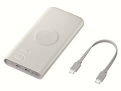 三星无线移动电源 10,000mAh 具有 25W 超级快速充电功能。(图片来源:三星)