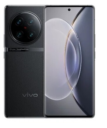 黑色的vivo X90 Pro+