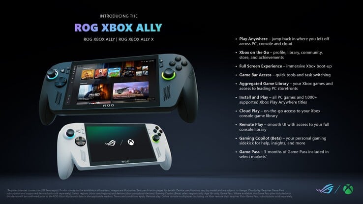 ROG Xbox Ally 和 Xbox Ally X 功能（图片来源：Xbox Wire）