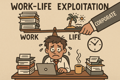 工作与生活的平衡在硅谷继续被打破。(图片来源:AI generated)