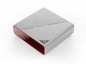 Aokzoe 的首款迷你 PC 通体采用了醒目的品牌标识。(图片来源：Aokzoe） 