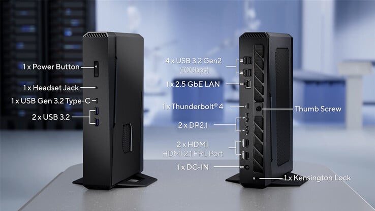 华硕 NUC 15 性能端口（图片来源：华硕）