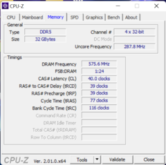 CPU-Z内存