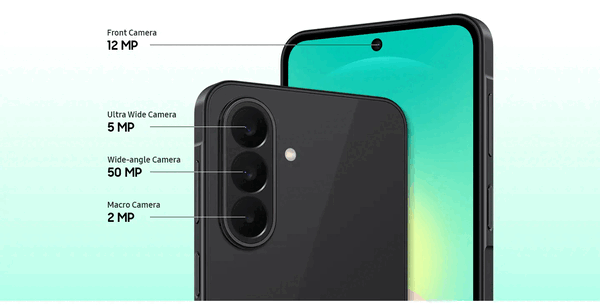 Galaxy A27 5G 配备后置三摄。