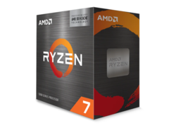 AMD Ryzen 7 5800X3D 处理器包装盒的渲染图