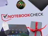 小米 Pad 和Apple iPad 有多种配色可供选择。Galaxy Tab 只有米色和石墨色（图片来源：Notebookcheck/Unsplash - 已编辑）