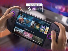 配备 SteamOS 的联想Legion Go S 为紫色,没有可拆卸控制器。