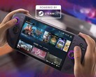 配备 SteamOS 的联想Legion Go S 为紫色，没有可拆卸控制器。