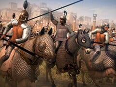 一张展示《全面战争:罗马II——皇帝版》中骑兵的图片,该游戏目前正在Steam上热卖。