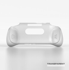 Retroid Pocket 5 官方保护套，白色/透明。(图片来源：Retroid）