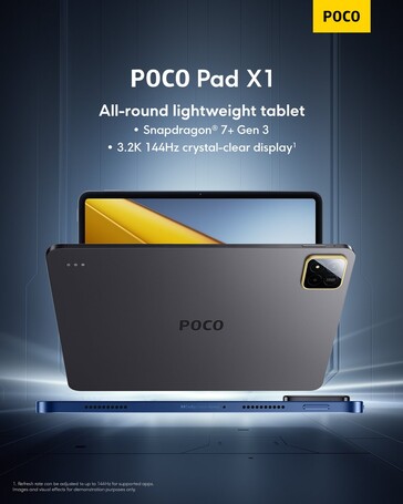 POCO Pad X1 上市日期（图片来源：POCO）