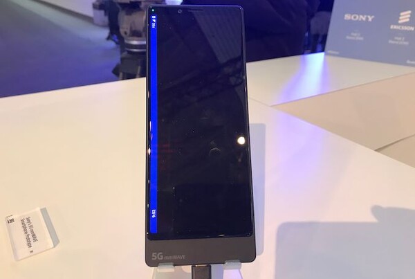 索尼 5G 毫米波原型机亮相 MWC 2019。(图片来源：AnandTech）