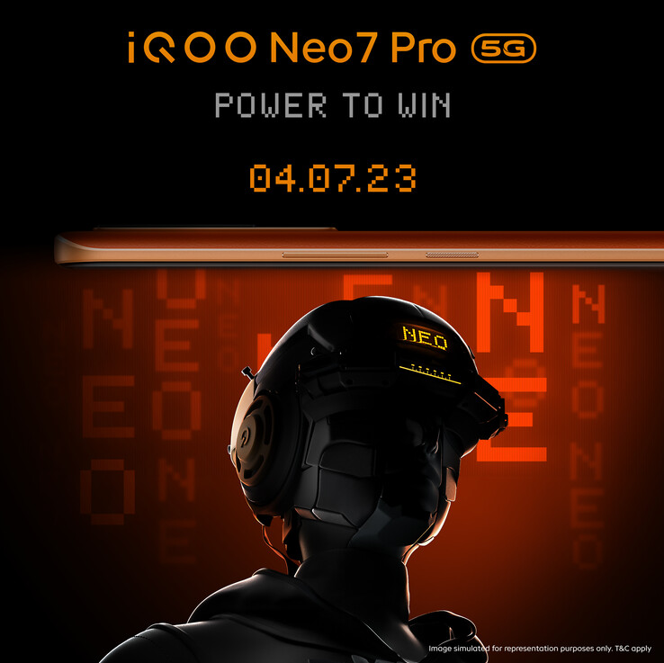 iQOO印度公司将很快升级Neo7系列。(来源：iQOO通过Twitter)