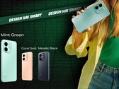 Infinix Smart 9 HD 有珊瑚金、金属黑、新钛和薄荷绿四种配色（图片来源：Infinix）