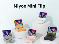 Miyoo Mini Flip 的五种首发颜色。(图片来源：Miyoo - 已编辑）