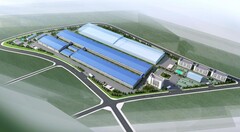 中国新建 10 GWh 固态电池工厂（效果图：Judian/SCMP)