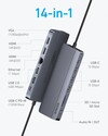 Anker 三显示器 USB-C 集线器（14 合 1）。(图片来源：Anker）