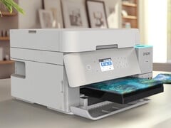 爱普生 EcoTank ET-3950 一体式喷墨打印机是爱普生发布的两款新机型之一，具有大墨盒和高工作周期，适合家庭或工作场所的大量打印。(图片来源：爱普生）