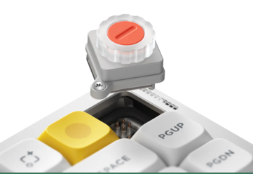 NuPhy Air75 V3 可插拔旋钮模块。(图片来源：NuPhy）