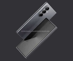 据说三星Galaxy Z Fold7 的机身要薄得多。(图片来源：@OnLeaks /Android Headlines)