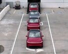 出厂的 2026 款超红 Y 型车。(图片来源：特斯拉）