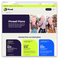 多种计划可供选择（图片来源：Phreeli）