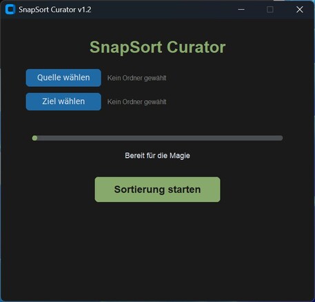 Snapsort 会根据照片的创建日期，将大量照片分类存入不同的文件夹中