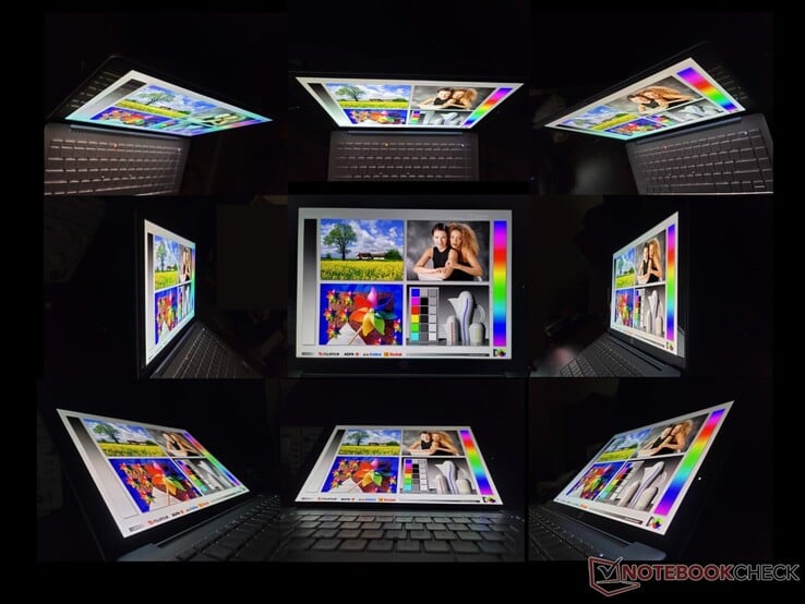 宽广的OLED可视角度。极端角度具有OLED面板所特有的彩虹效果