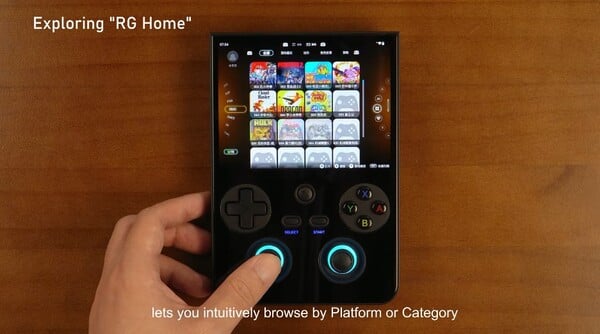 新的 RG Home 允许在Android 桌面和游戏界面之间快速切换。