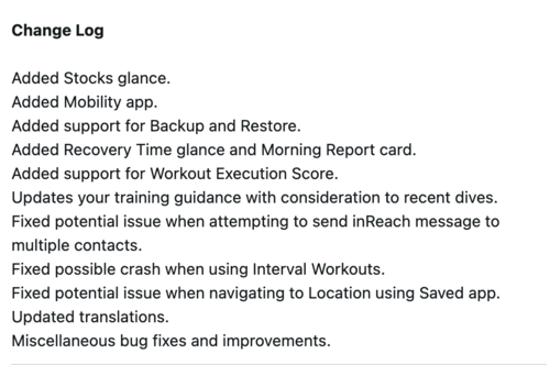 Garmin Instinct 3 系列智能手表 14.14 版软件的更改日志
