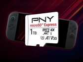 Switch 2 显示的 PNY 1TB MicroSD Express 卡