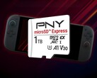 Switch 2 显示的 PNY 1TB MicroSD Express 卡