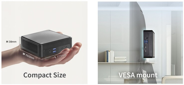 NUCS Ultra mini PC 相当纤薄，不过比普通 NUC 厚 11 毫米。