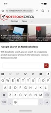 纵向模式下的 Gboard