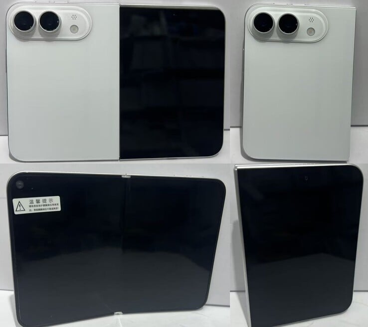 白色可折叠 iPhone Ultra 的设计模型。