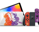 新的口袋妖怪猩红和紫罗兰版Switch OLED。(来源:任天堂)