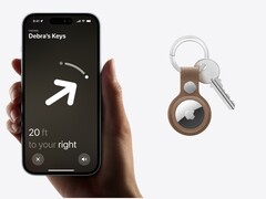 Apple AirTag 2 的新 UWB 芯片将提高使用精确查找时的范围。(图片来源：Apple - 已编辑）