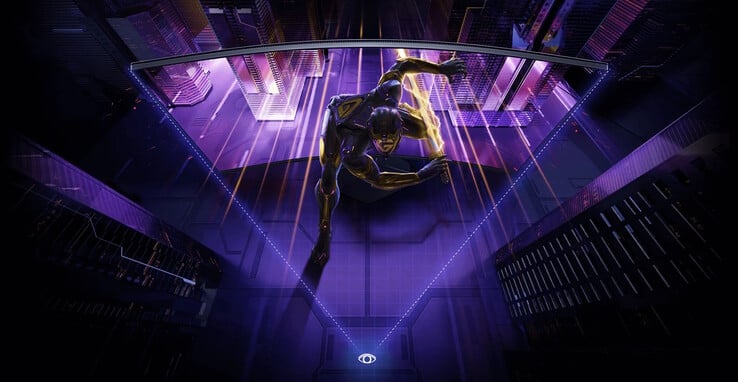 面板呈弧形。(图片来源:小米)