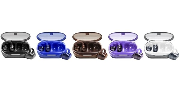 JBL Soundgear Clips 有五种颜色，均采用半透明设计。(图片来源：JBL）